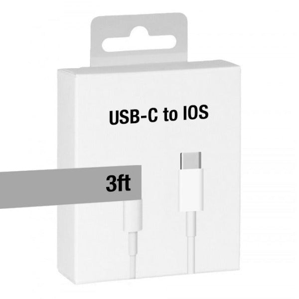 USB-C - iOS Kablosu 3FT (Beyaz Paket)
